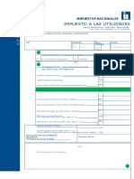 Declaración jurada de retenciones IUE