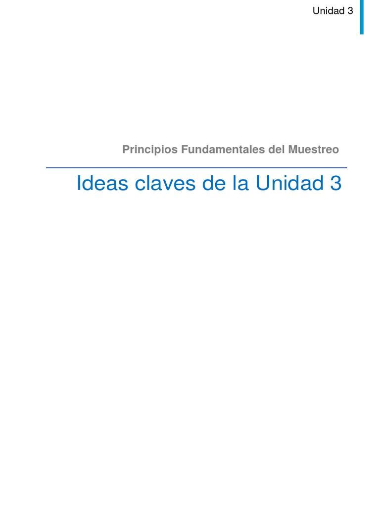 Principios del Muestreo en Investigación | PDF | Muestreo (Estadísticas ...