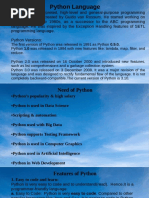 Report On Python | PDF | Python (Programming Language) | Computing
