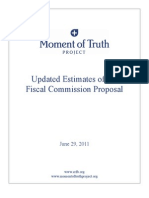 Updated Estimates of The Fiscal Commission Proposal: June 29, 2011