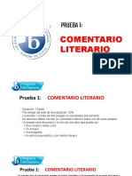 Prueba 1: Comentario literario