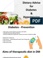 Dietary Advice for Managing Diabetes and Hypertension