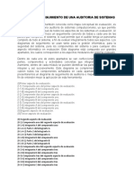 Diagrama de Seguimiento de Una Auditoria de Sistemas