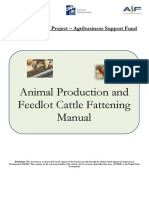 Animal Production and Feedlot Cattle Fattening Manual: The Agribusiness Project - Agribusiness Support Fund