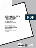 Sensation and Perception: A Unit Lesson Plan For High School Psychology Teachers