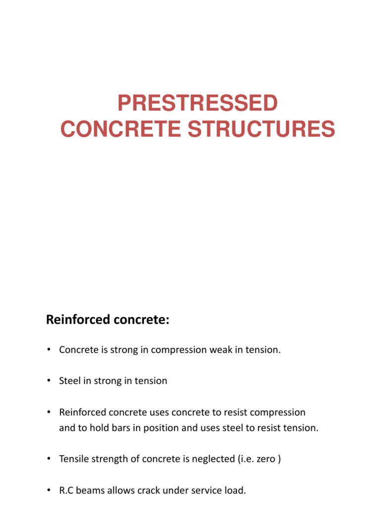 Introduction of Prestressed Concrete | PDF | Prestressed Concrete ...