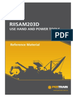 Riisam203D: Use Hand and Power Tools