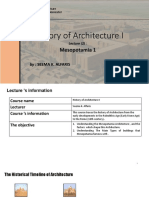 History of Architecture I: Mesopotamia 1