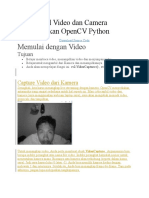 Memanggil Video Dan Camera Menggunakan OpenCV Python