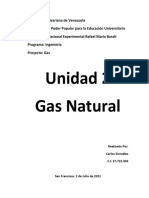 Gas natural: características y procesamiento