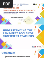 Results-Based Performance Management - : Philippine Professional Standards For Teachers