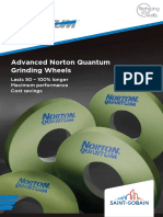 Advanced Norton Quantum Grinding Wheels: Lasts 50 - 100% Longer Maximum Performance Cost Savings