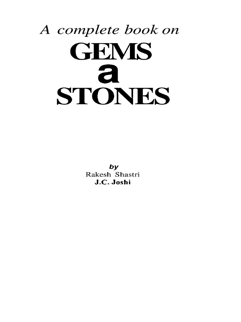 A Complete Book On Gems and Stones | PDF | Gemstone | Planets