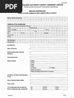 KSEB Electrical Installation Test Certificate | PDF
