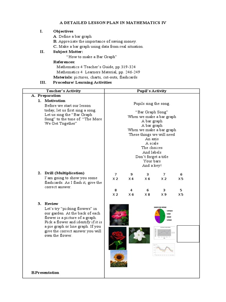 Lesson Plan Bar Graph | PDF | Chart | Lesson Plan