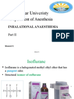 Bahir Dar University Department of Anesthesia Inhalational Anaesthesia