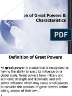 Definition of Great Powers and Characteristics