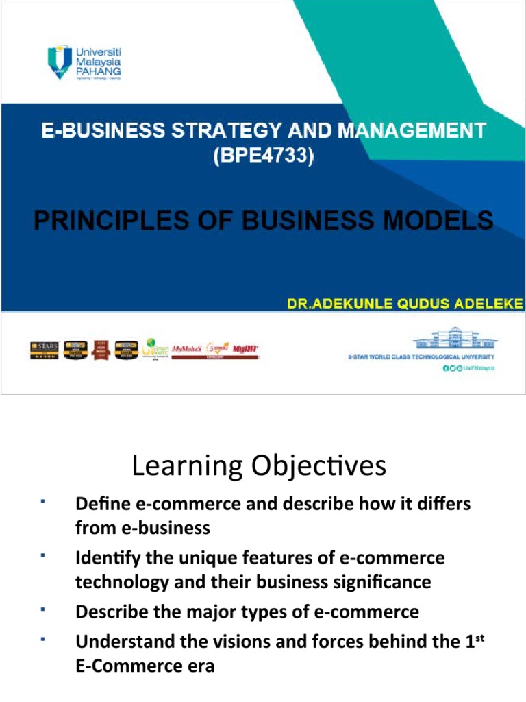 E-Commerce Business Models Explained | PDF | E Commerce | Online Shopping