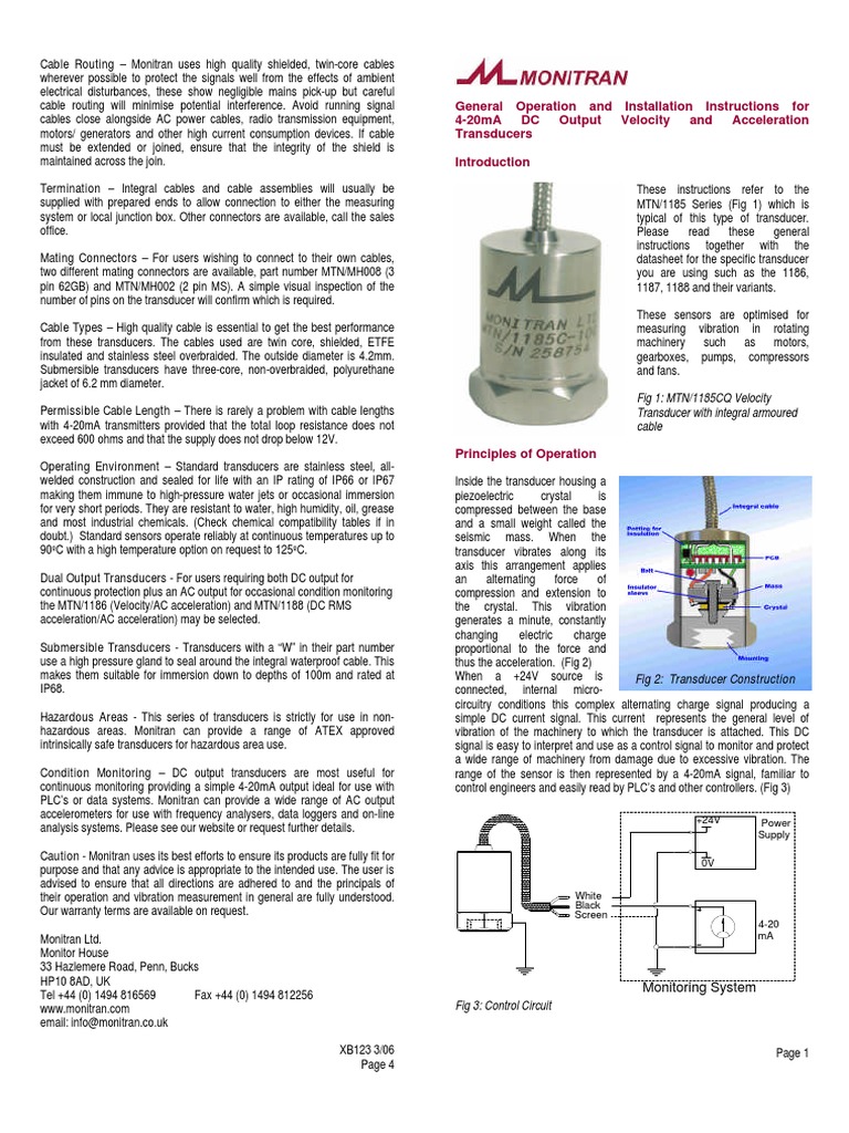 DC Sensors XB123 3 - Operating Instructions - 1 | PDF | Electrical ...
