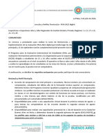 Comunicado Convocatoria Técnicas - Os Pisa 2022