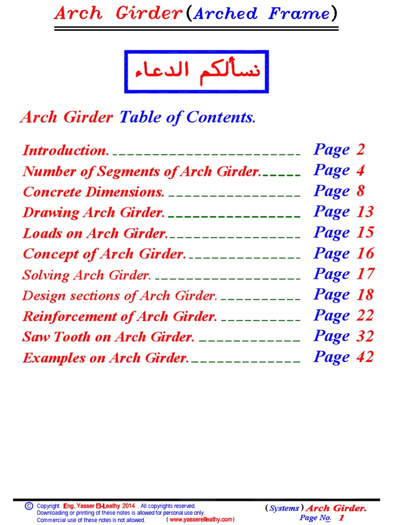 39 - (Systems) (12) Arch Girder (Arched Frame) | PDF | Civil ...