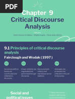 Group 1 - Chapter 9 Critical Discourse Analysis