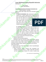 Direktori Putusan Mahkamah Agung Tentang Perjanjian Kredit Yang Cacat