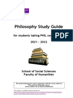 Philosophy Study Guide 2021-22