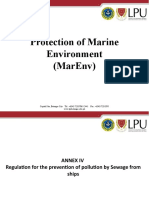MARPOL Annex IV Regulations for Ship Sewage Pollution
