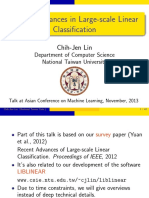 Recent Advances in Large-Scale Linear Classification: Chih-Jen Lin