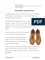 The Shoemaker and The Elves: Grade 3 Reading Comprehension Worksheet