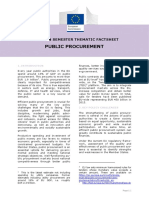 Public Procurement: European Semester Thematic Factsheet