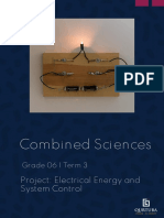 Combined Sciences: Project: Electrical Energy and System Control