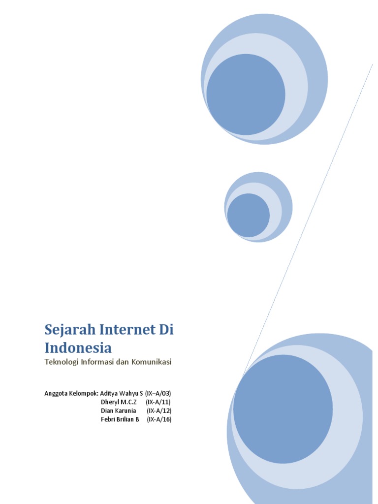 Sejarah Internet di Indonesia | PDF