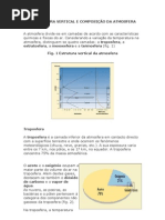 A ESTRUTURA VERTICAL E COMPOSIÇÃO DA ATMOSFERA