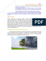 Global Environmental Issues and Policies: Intergovernmental Panel On Climate Change (IPCC)