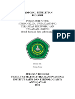 Proposal Penelitian Biologi Pengaruh Pupuk