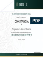 Constancia Del Covid