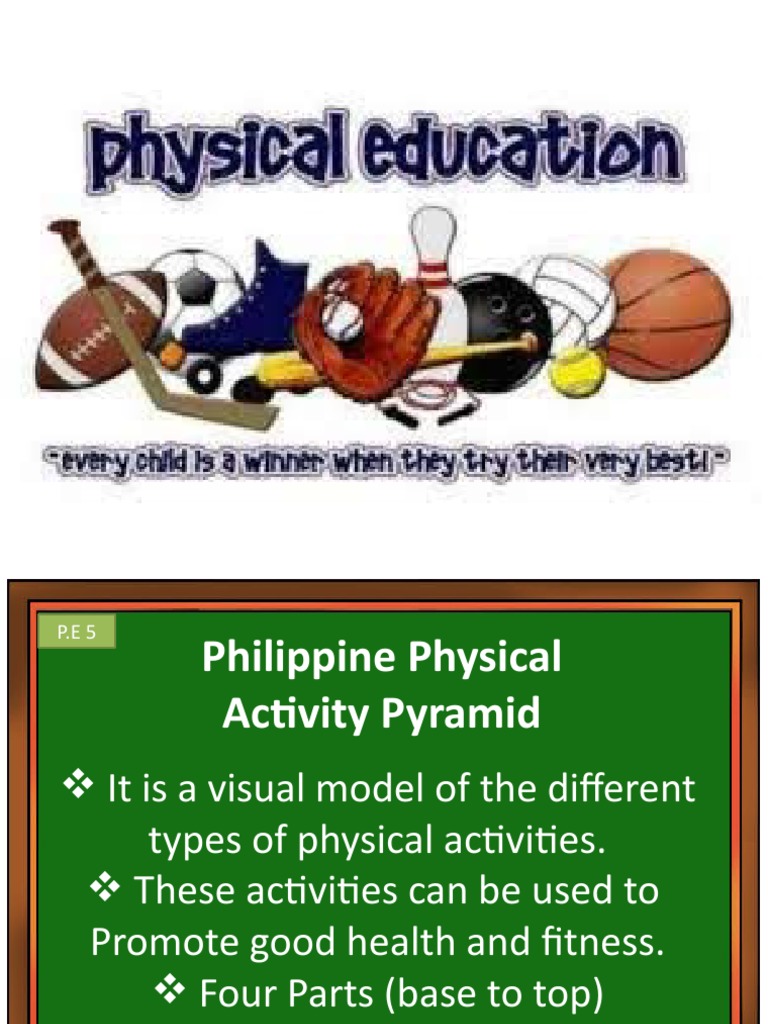 Philippine Physical Activity Pyramid Guide | PDF