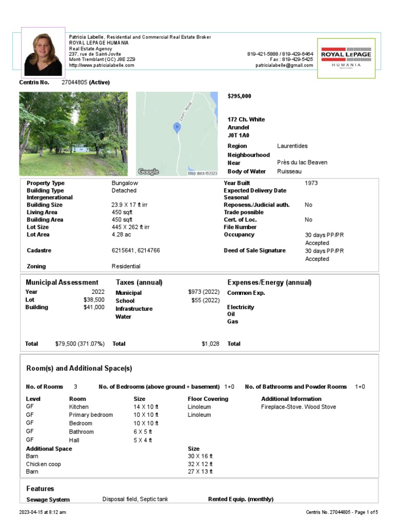 Arundel 172 Chemin White en PDF Real Estate Home