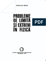 Probleme de Limita Si Extrem in Fizica - R. Sfichi (1979)