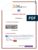 Actividades de Word2010