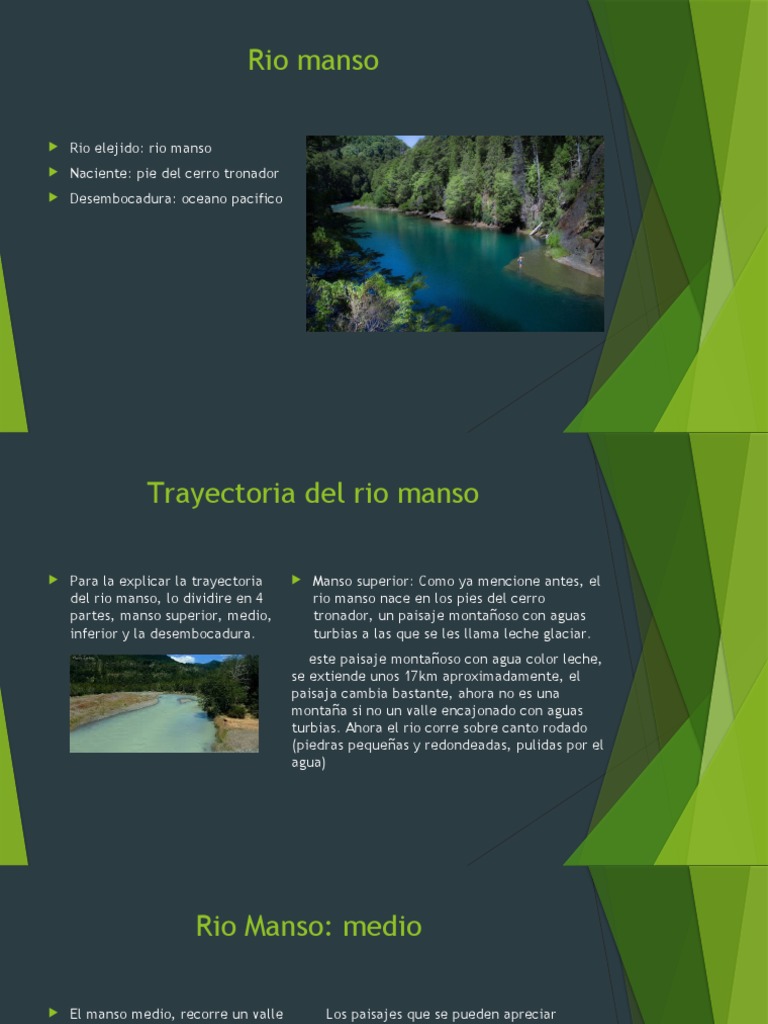 Río Manso: Trayectoria y Características | PDF | glaciar | Geomorfología