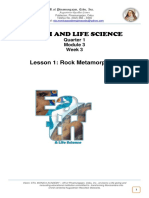Earth and Life Science: Lesson 1: Rock Metamorphism