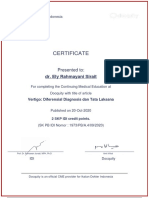 Certificate: Dr. Ely Rahmayani Sirait