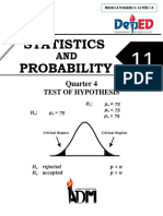 Statistics Probability: Quarter 4