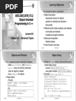 UEE1303 (1070) S'12 Object-Oriented Programming in C++: Learning Objectives