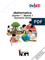 Mathematics: Quarter 1 - Module 7 Geometric Series