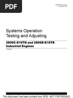 Systems Operation Testing and Adjusting: 2806C-E18TA and 2806D-E18TA Industrial Engines