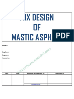 Mastic-Mix Design
